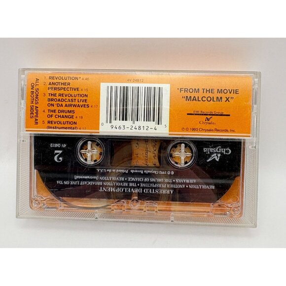 Arrested Development Revolution Cassette Tape From Malcolm X 1992 Rap Hip Hop - Picture 2 of 6